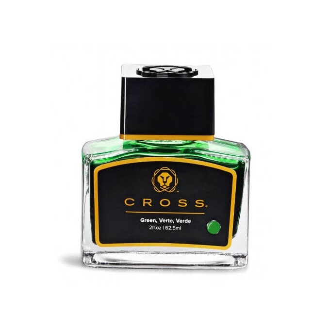 Cross Green, zelený lahvičkový inkoust