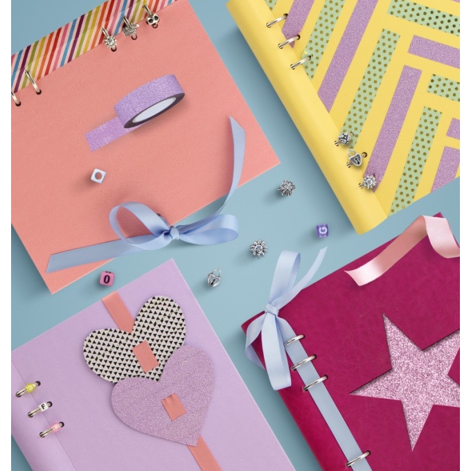 Filofax Clipbook A5 fuchsiový kreativní set