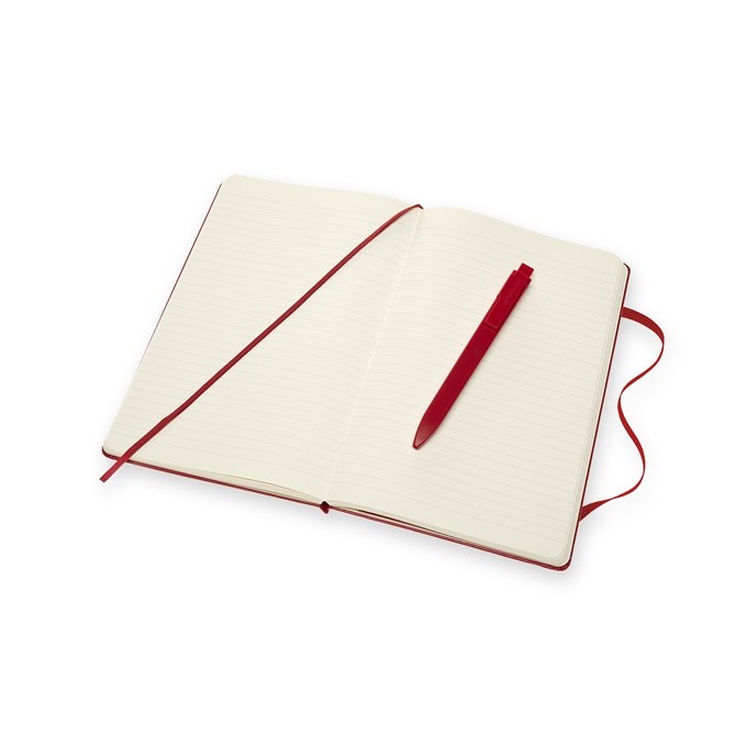 Zápisník Moleskine A5 červený s GoPen, dárková sada
