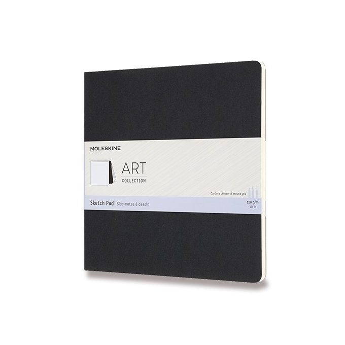 Skicář Moleskine SketchPad Square čtverec černý