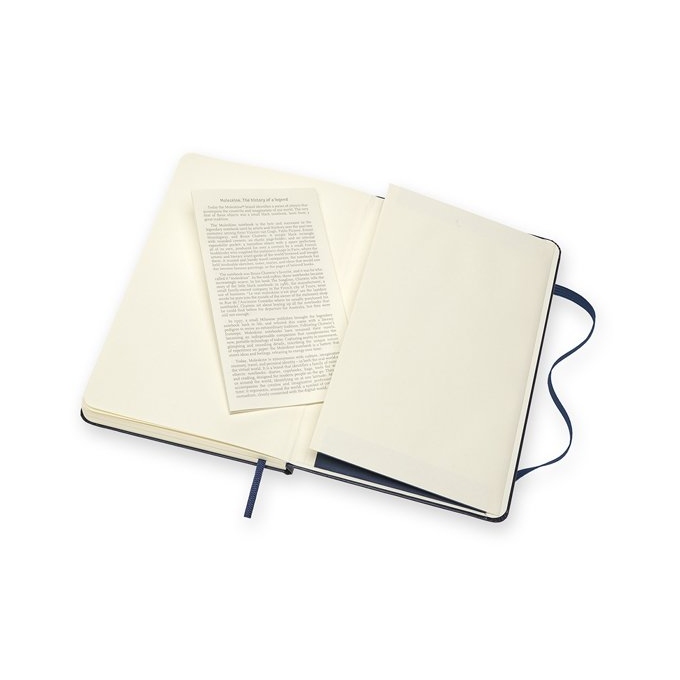 Skicář Moleskine M modrý tvrdé desky