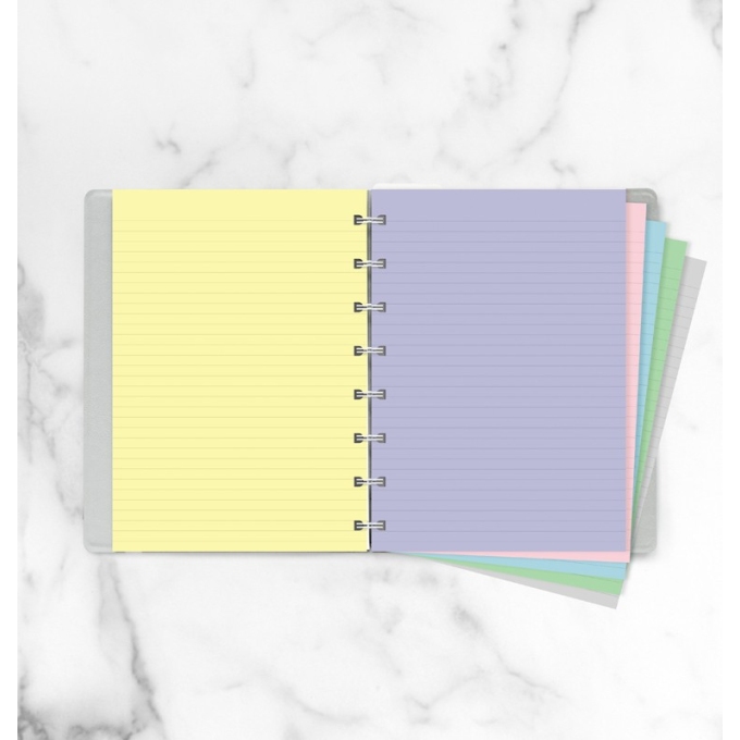 Filofax náhradní listy do zápisníků A5 - pastelové