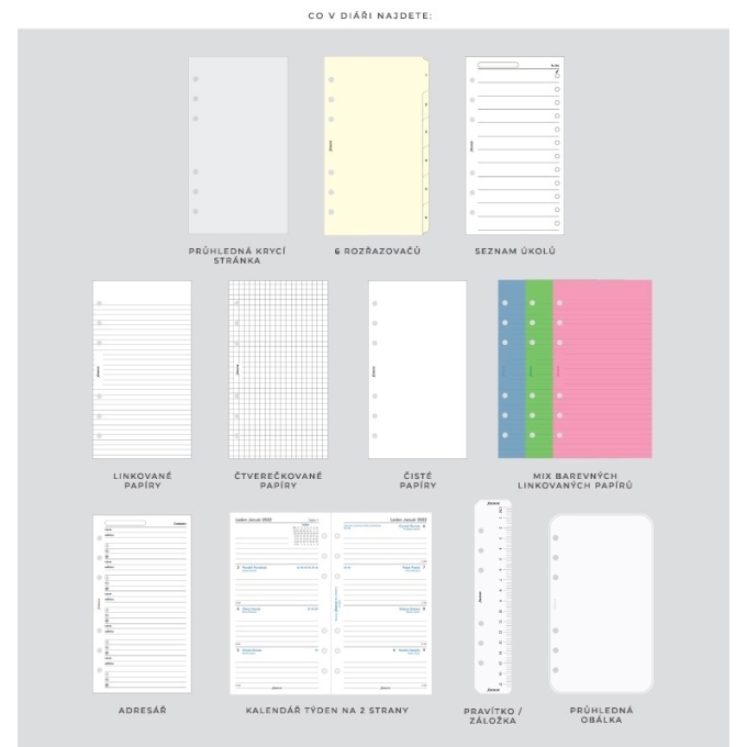 Filofax Garden Osobní sunrise diář