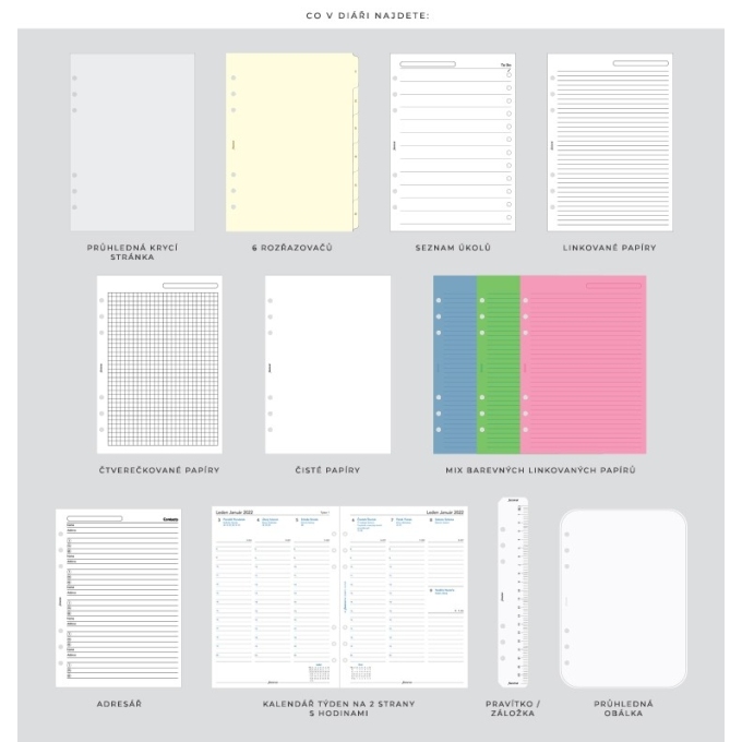Filofax Garden A5 sunrise diář