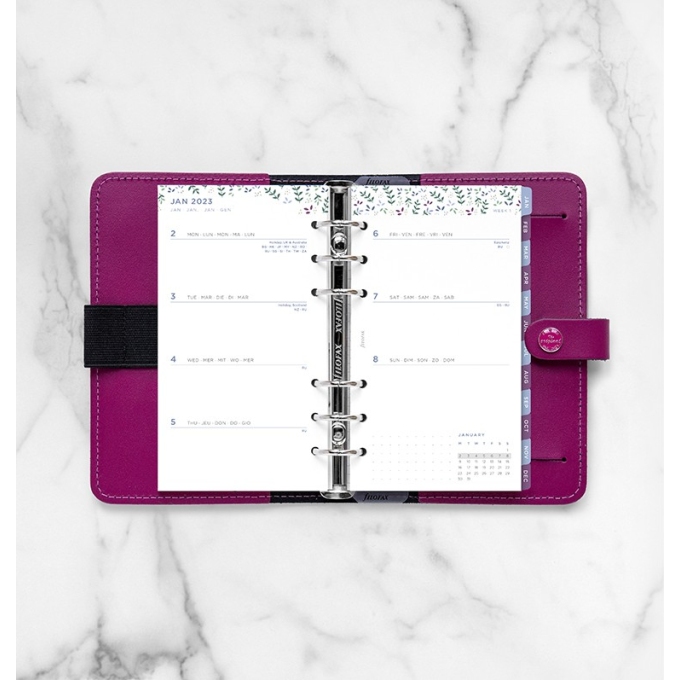 Filofax kompletní náplň Osobní - Garden edice 2023