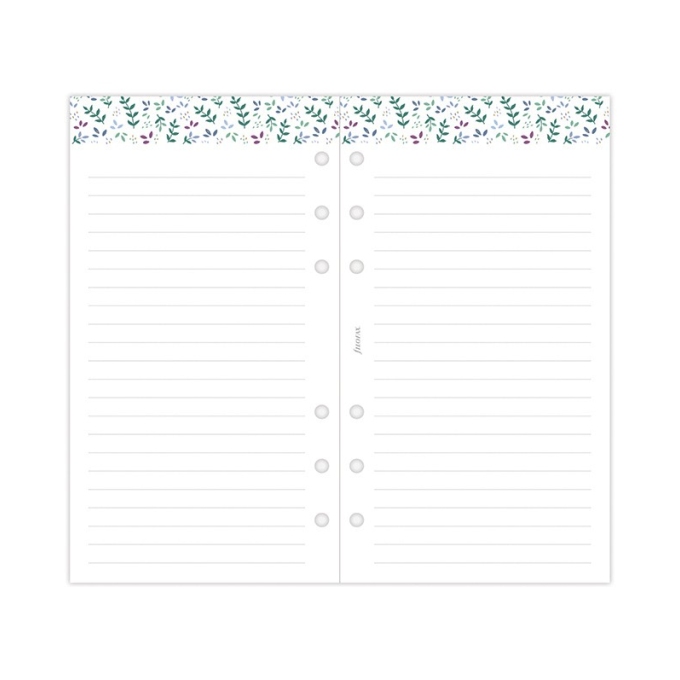 Filofax kompletní náplň Osobní - Garden edice 2023