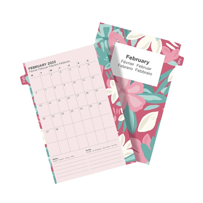 Filofax kompletní náplň kapesní - Floral edice 2023