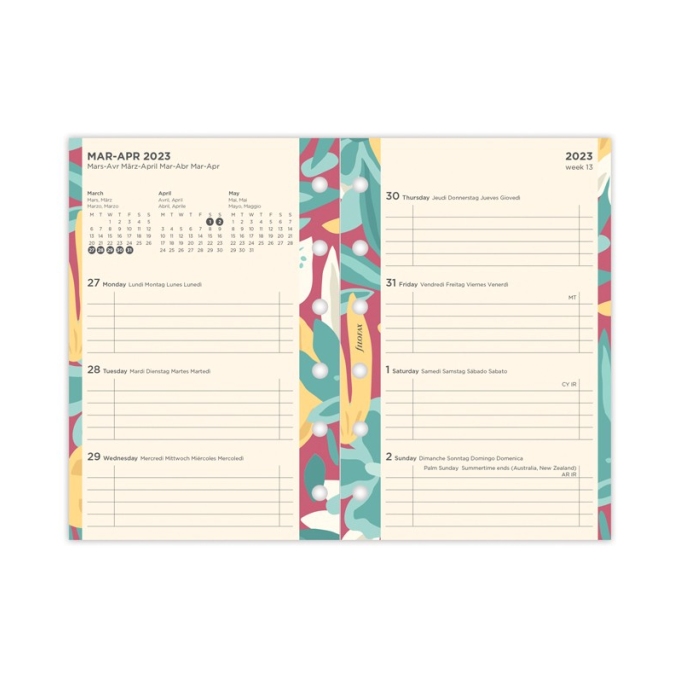 Filofax kompletní náplň kapesní - Floral edice 2023
