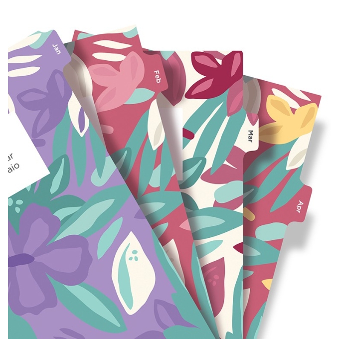 Filofax kompletní náplň A5 - Floral edice 2023