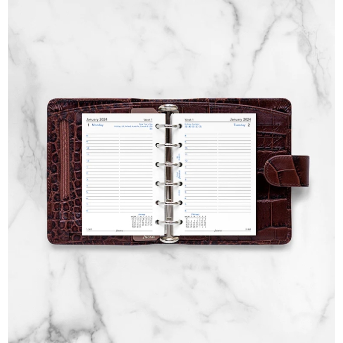 Filofax kalendář kapesní 2024 AJ den/1 strana