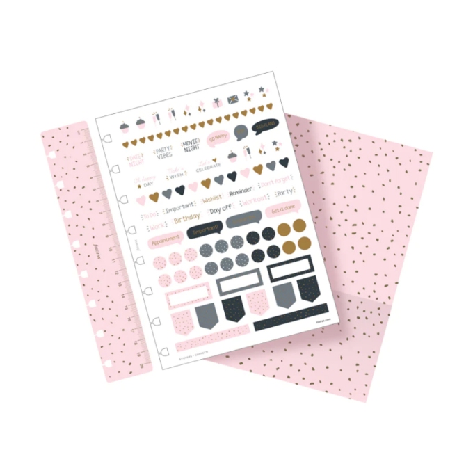 Filofax Confetti Rose Quartz A5 plánovač 2024