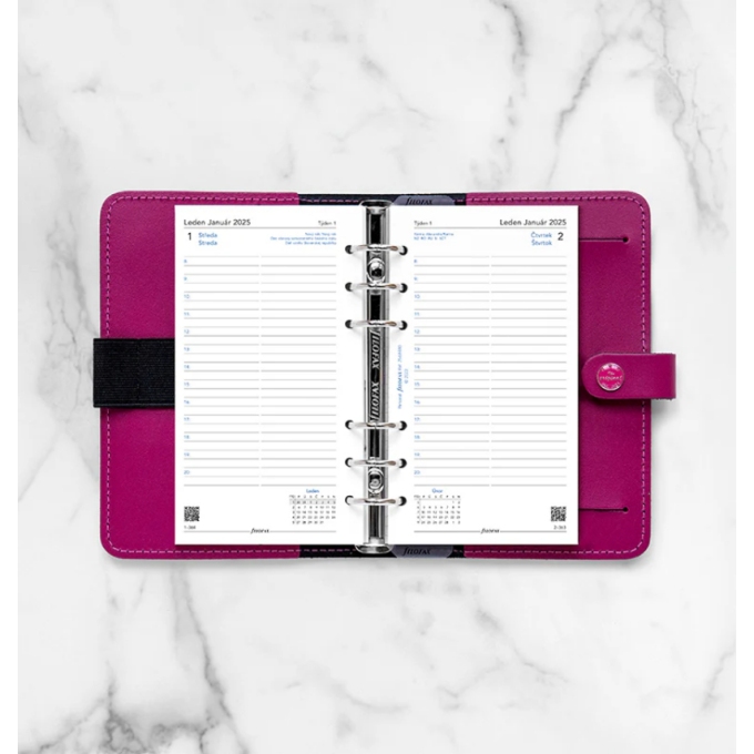 Filofax kalendář 2025 ČJ+SJ den/1 stránka