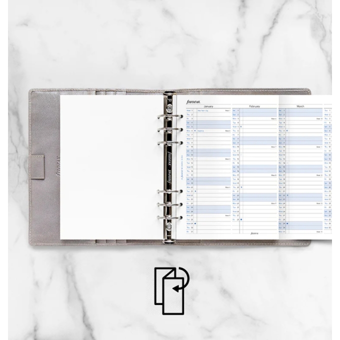 Filofax vertikální kalendář 2025 plánovací AJ - A5