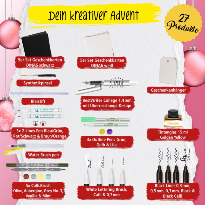 Online Lettering adventní kalendář