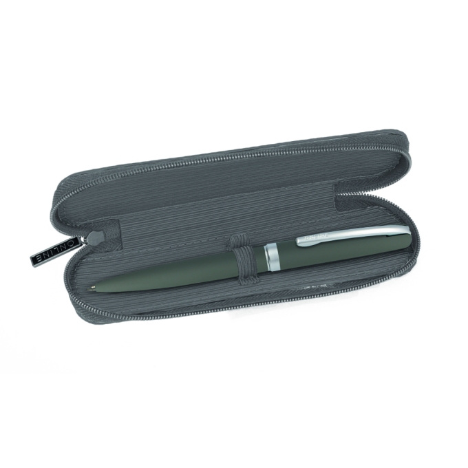 Online Ocean Grey pouzdro na 2 pera se zipem