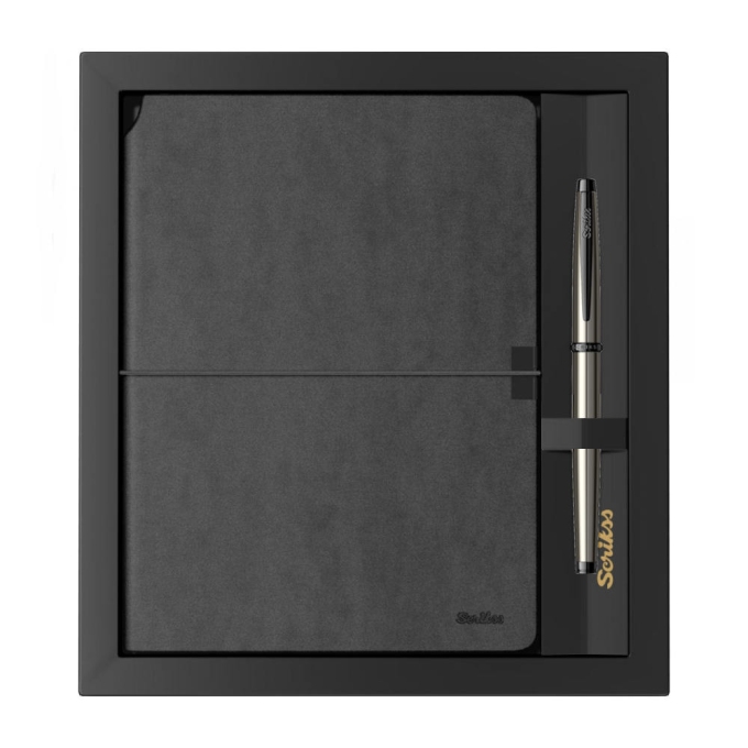 Scrikss Metropolis Gun Metal BT roller se zápisníkem
