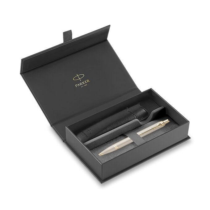 Parker I.M. Monochrome Champagne, dárková sada s pouzdrem