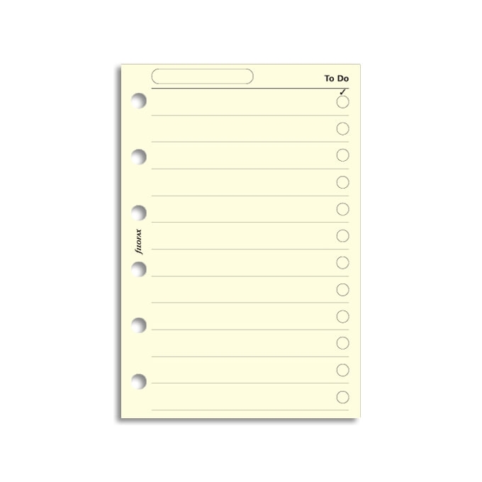 Filofax Nezapomeň krémové - kapesní