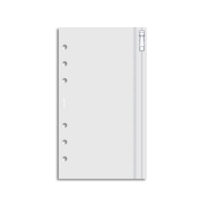 Filofax průhledná obálka se zipem - kapesní