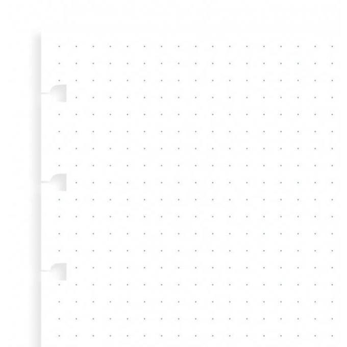 Filofax náhradní listy do zápisníků A6 - tečkované