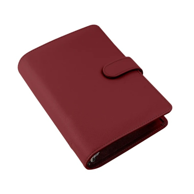 Filofax Saffiano Dark Cherry Osobní vínový diář