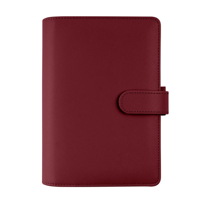 Filofax Saffiano Dark Cherry Osobní vínový diář