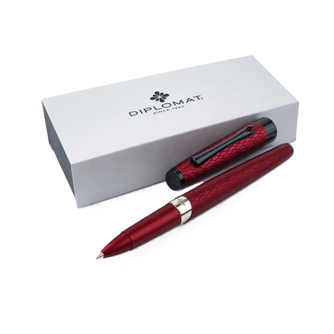 Diplomat Cobra Guilloche Bordeaux keramické pero