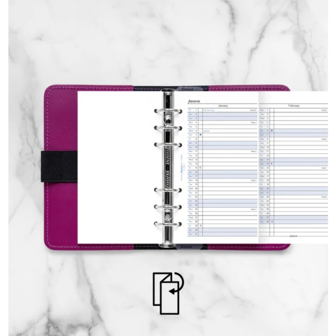 Filofax vertikální kalendář 2027 plánovací AJ - osobní