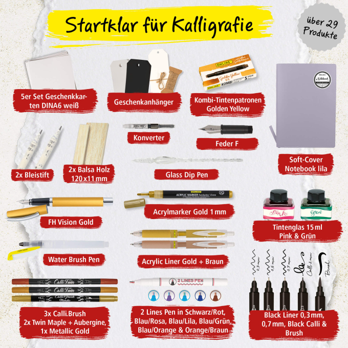 Online Kalligrafie 2026 adventní kalendář