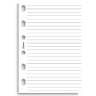 Filofax papír linkovaný bílý, 100 listů - kapesní