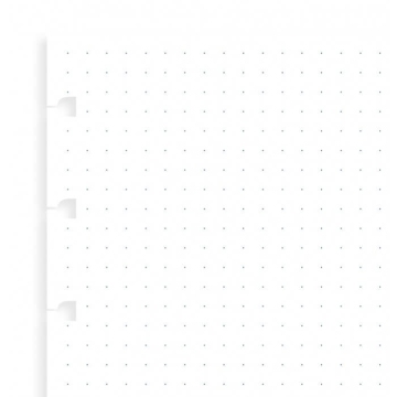 Filofax náhradní listy do zápisníků A5 - tečkované