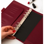 Filofax Saffiano A5 Dark Cherry diář vínový
