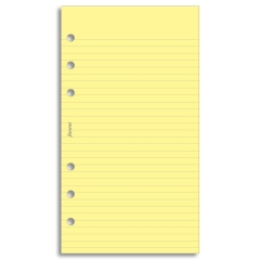 Filofax linkovaný papír žlutý 30 listů - Osobní
